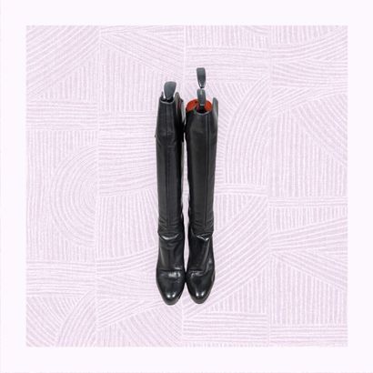 GIANVITO ROSSI
Paire de bottes sur haut talon...