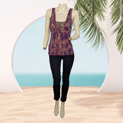 LIU JO
Pantalon en jean de coton bleu nuit...