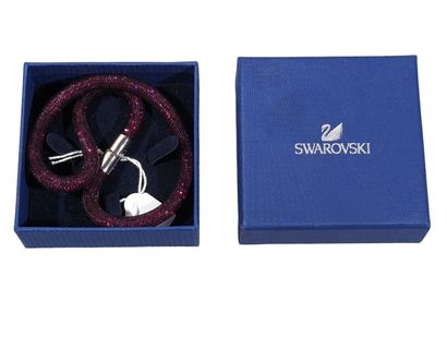 SWAROVSKI
Collier souple type tubogaz orné...