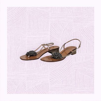 VALENTINO GARAVANI
Paire de sandales en cuir...