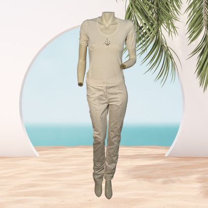 ARMANI JEANS
T-shirt en coton blanc à décor...