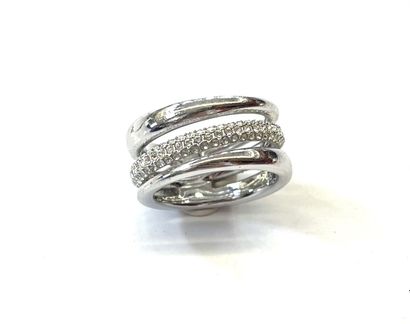 SWAROVSKI
Bague en acier à trois anneaux...