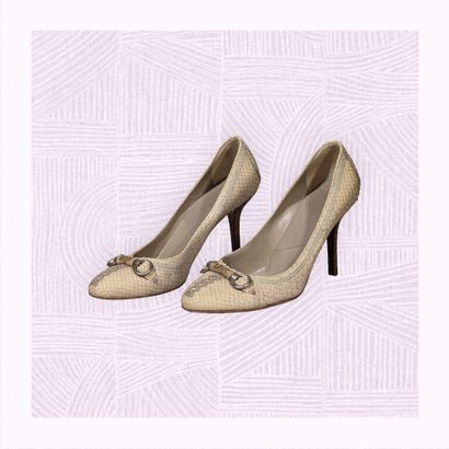 CHRISTIAN DIOR
Paire d'escarpins sur talon...