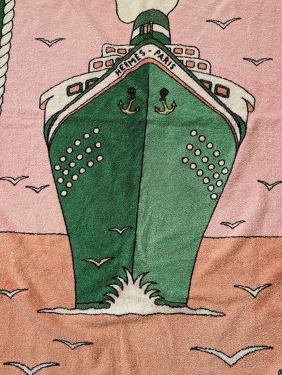 HERMES PARIS
Serviette de bain en coton éponge...