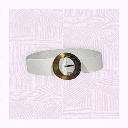 LIU JO
Importante ceinture en cuir blanc...