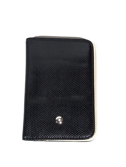 MONTBLANC
Porte-cartes en cuir noir grainé...