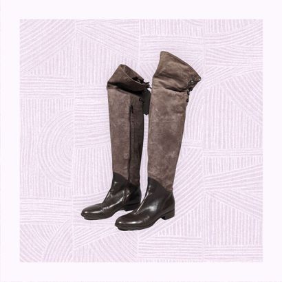 VERO CUOIO
Paire de bottes cuissardes en...