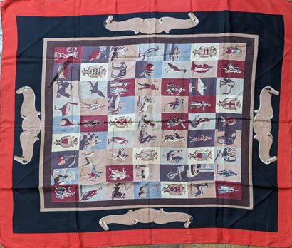 Hermès Paris
Carré en twill de soie marqué...