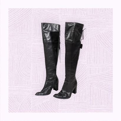 VERO CUOIO
Paire de bottes cuissardes en...