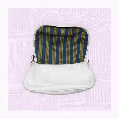HOGAN
Sac à main porté épaule en cuir blanc...