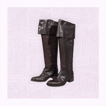 SARTORE PARIS
Paire de bottes en cuir épi...