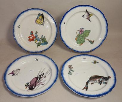 CREIL ET MONTEREAU
Ensemble de quatre assiettes...
