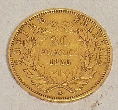 Pièce de 20 Francs or 1856