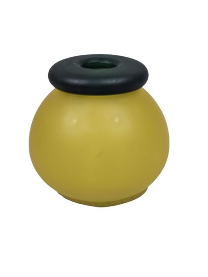Vase Boule soliflore en verre dépoli à décor...