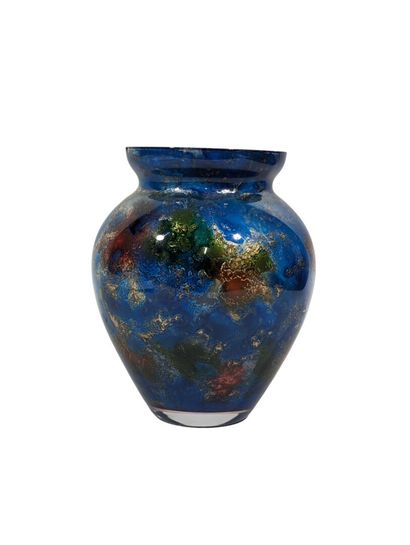 LAQUE LINE
Vase en verre à décor fixé marbré,...