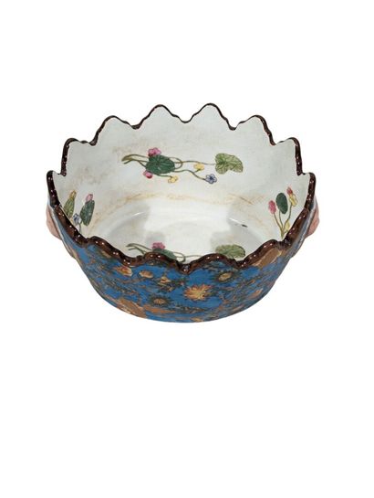 Petit rafraichissoir à verres en porcelaine...