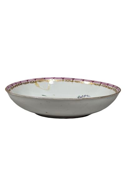 Coupelle vide-poche en porcelaine à décor...