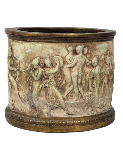 DINI et CELLAI 
Cache-pot en terre cuite...