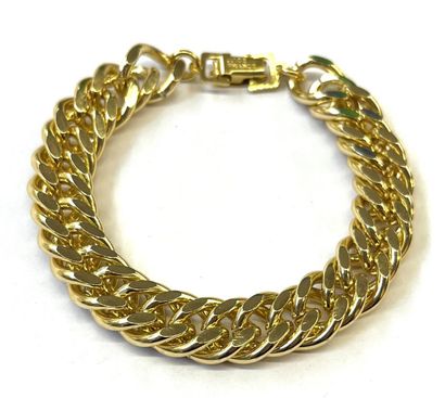 Important bracelet à mailles gourmettes en...