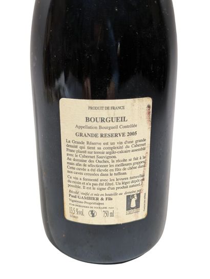 1 bouteille de BOURGUEIL 