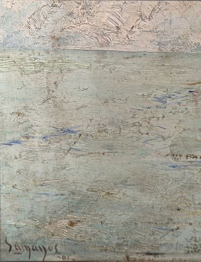 SAMANOS (XIXe)
«Marine»
Huile sur panneau...
