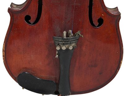 Violon en épicéa, fond à double partie en...