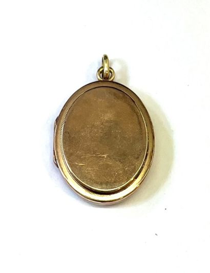 PENDENTIF PORTE-SOUVENIRS en or rose 18K...