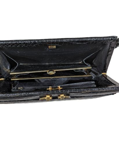 SAC en cuir imitation crocodile d'estuaire,...