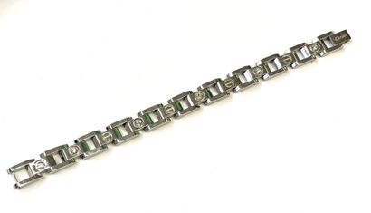 CARTIER
Gourmette d'homme en acier à mailles...