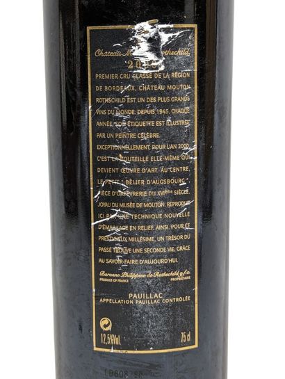 1 bouteille de CHATEAU MOUTON ROTHSCHILD...