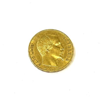 Une pièce de 20 FRANCS 1853 Napoléon tête...