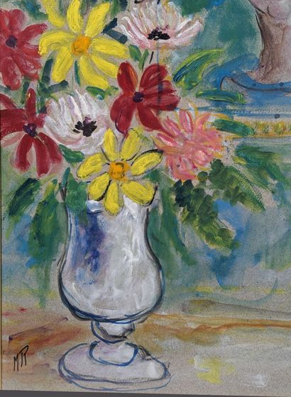Madeleine ROUART (1896-1986)
«Femme au bouquet...