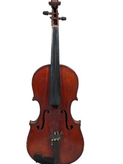 Violon en épicéa, fond à double partie en...