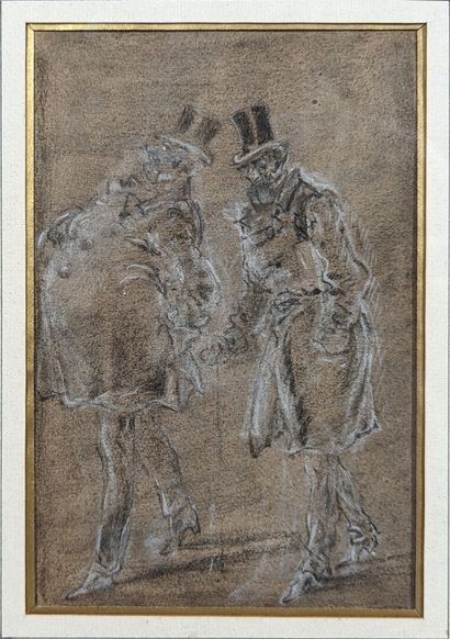 Suite de deux dessins aux deux crayons (mine...