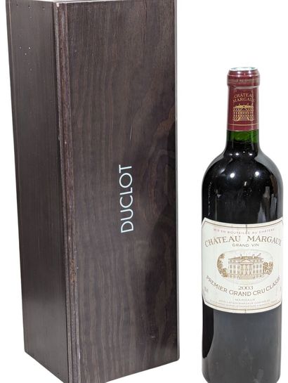 1 bouteille de CHATEAU MARGAUX 2003
En caisse...