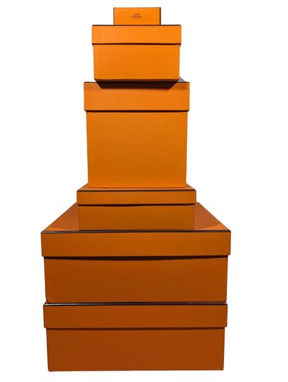 HERMES Paris
Lot de 5 boîtes, divers formats....