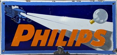 PHILIPS
Plaque émaillée rectangulaire à décor...