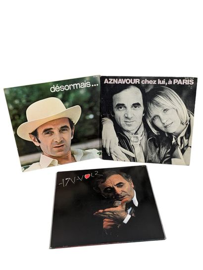 [CHARLES AZNAVOUR]
Réunion de 3 album vinyles...