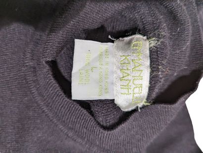 EMMANUELLE KHANH
Pull en laine noir à col...