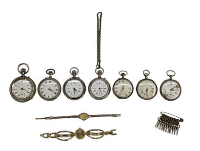Lot de montres comprenant deux montres bracelets...