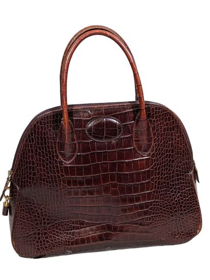LANCEL Paris
Sac à main en cuir marron imitation...