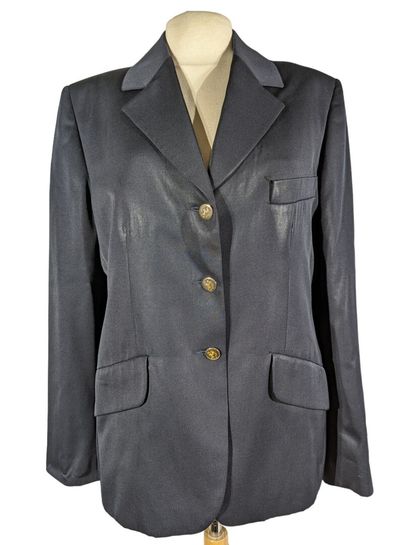 BURBERRYS
Blazer en laine bleu marine à bouton...