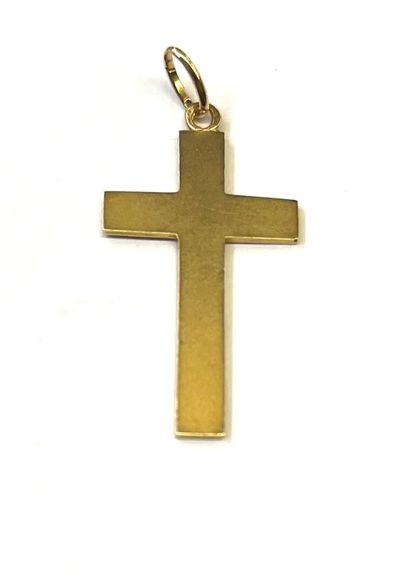 MEDAILLE de baptême en or jaune 18K (750/°°)...