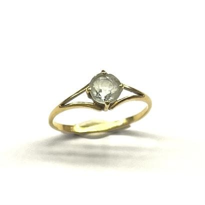 BAGUE en or jaune 18k (750/°°) sertie d'une...