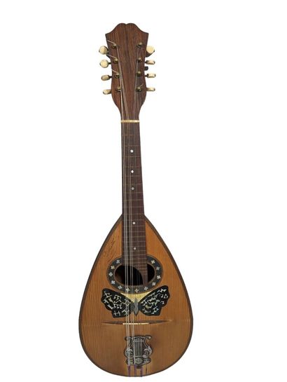 Mandoline Napolitaine en bois de placage...