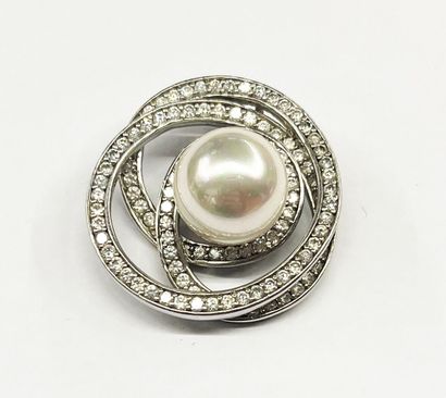 PENDENTIF en argent 925/°° en forme de spirale...