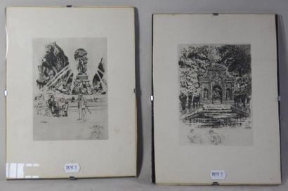 Paire de gravures signées CAPON