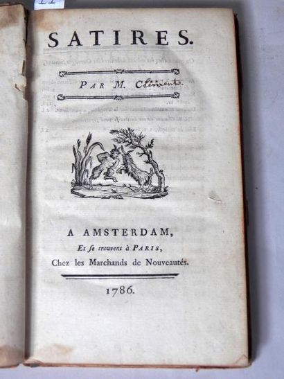 M.C***
Satires. - Amsterdam, 1786. - Un volume...