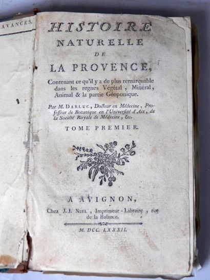 M. DARLUC
Histoire Naturelle de Provence...