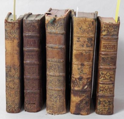 Lot de livres anciens du XVIIe siècle comprenant:...